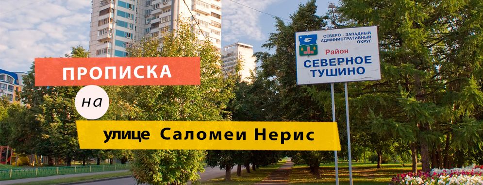 Постоянная регистрация на ул. Саломеи Нерис